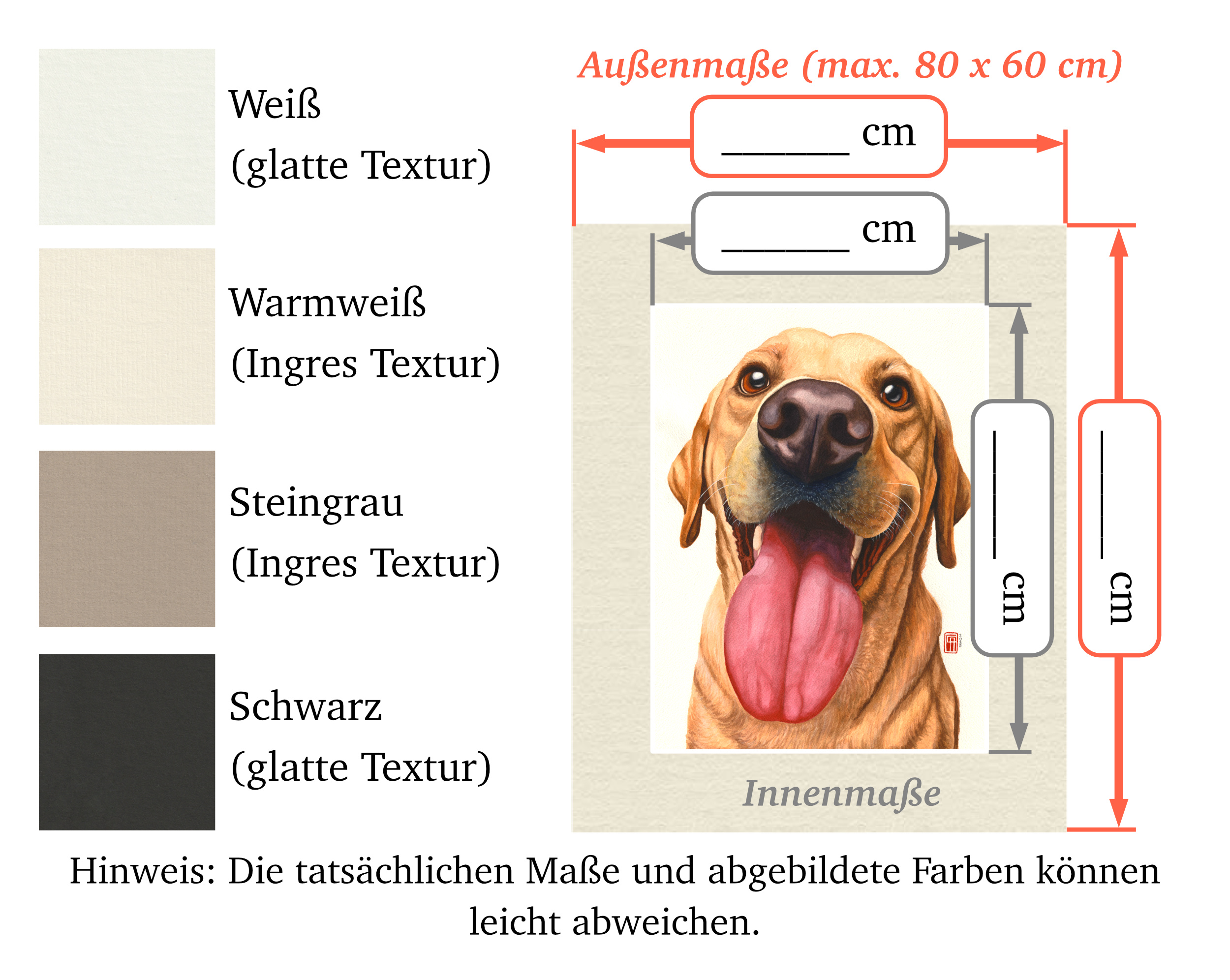 Optionen für Passepartouts